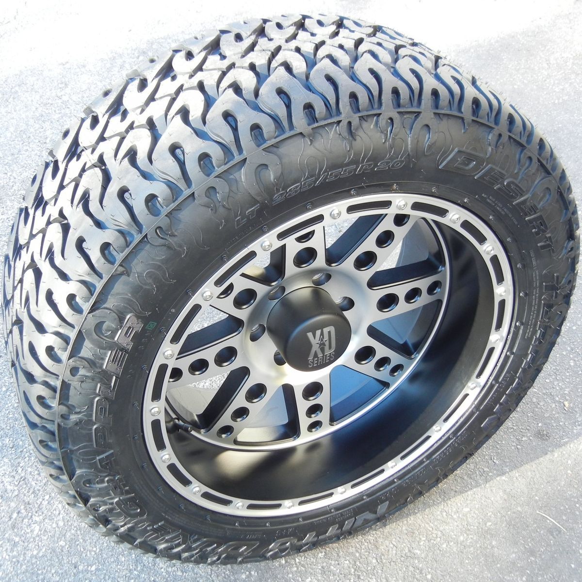 20X10 XD DIESEL WHEELS RIM & NITTO DUNE GRAPPLER TIRES DODGE RAM 1500