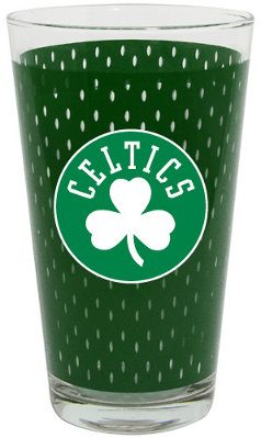 Boston Celtics NBA Basketball Sports Jersey Style Drinking Pint Glass
