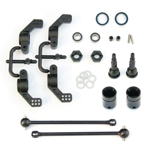 Tekno RC M6 Driveshafts and Hub Carriers (Slash 2WD, Nitro Rustler