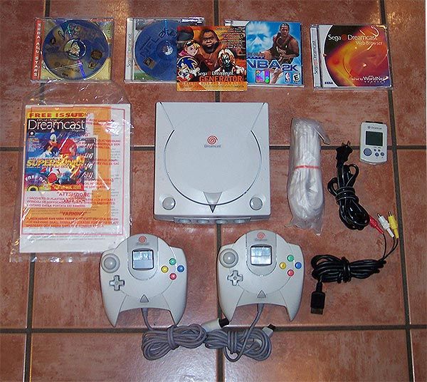 sega dreamcast game system tested super clean