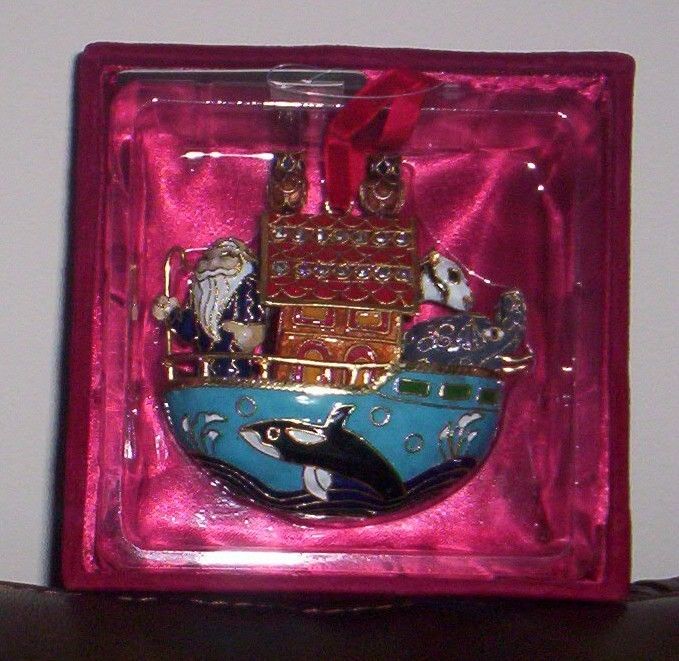 Dillards Cloisonne Noahs Ark Ornament