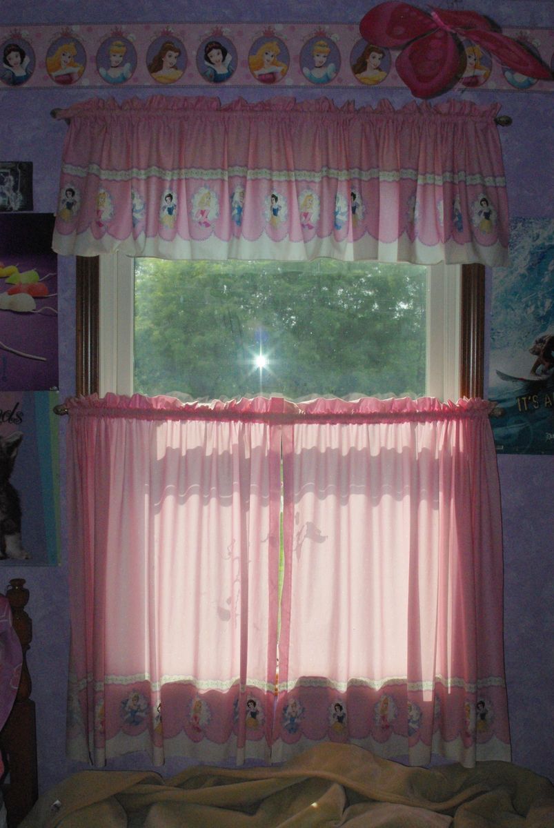Disney Princess Curtains for 36 x 60 Window 2 Sets