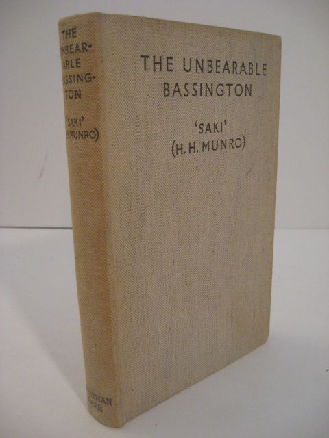 saki h h munro the unbearable bassington london jonathan cape