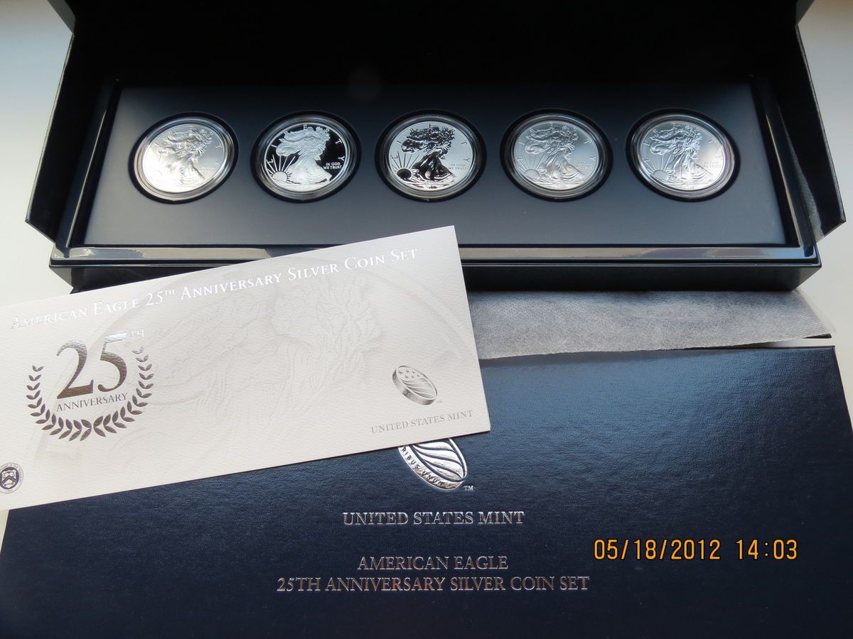 2011 American Silver Eagle 25th Anniversary Coin Set A25