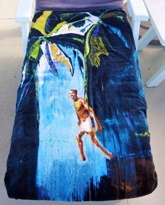 Peter Doig Man in Waterfall 2010 Beach Towel Wall Hanging or