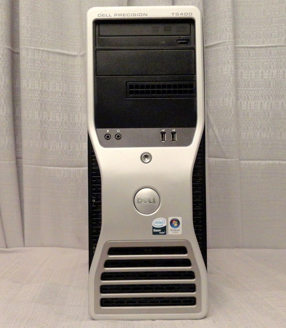 Dell T5400 Workstation 3 33 GHz Xeon 6 GB 1x250 1x160GB DVD RW GeForce