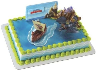 How to Train Your Dragon Birthday Cake Kit Topper Cake Decorating