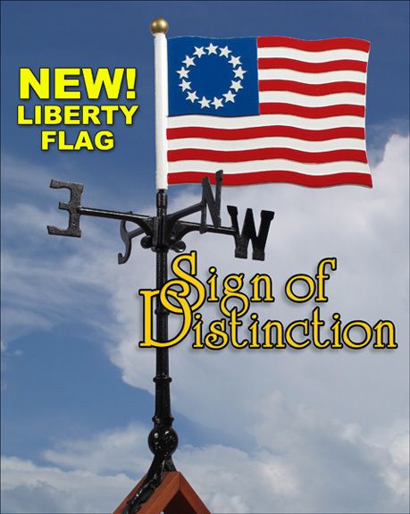  American Liberty Flag Weathervane Ships in 1 Day Weather Vane