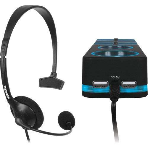 DreamGear 2 in 1 Charge N Chat Pack PS3