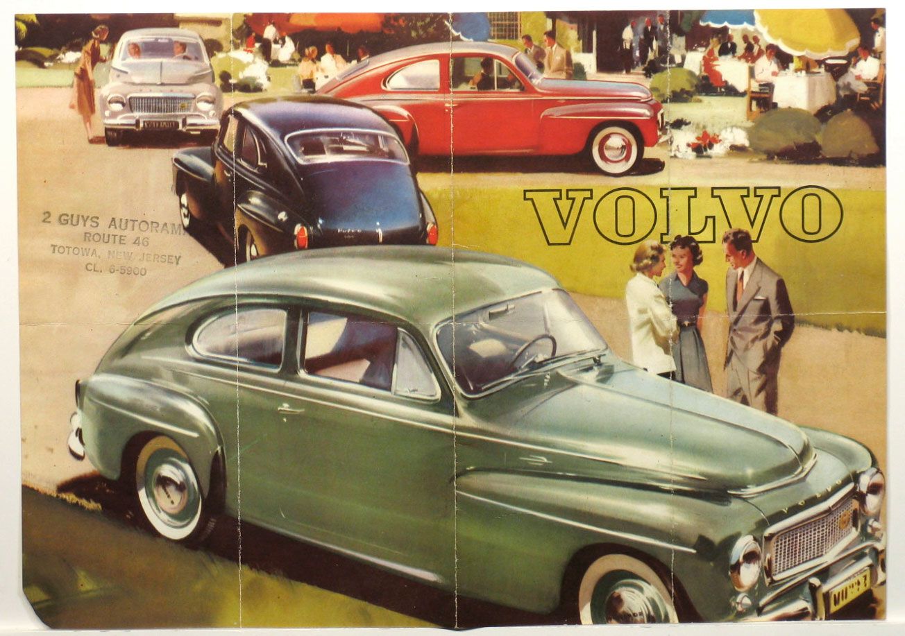 c1958 VOLVO PV544 PV 544 Sales Brochure, 2 Guys Autorama, Totowa, New