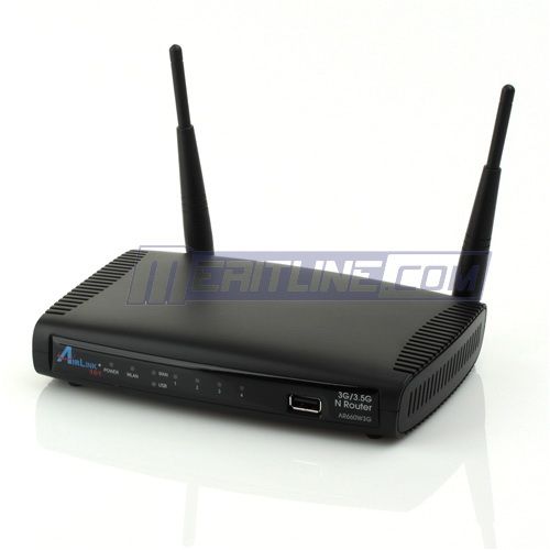 Airlink101 AR660W3G Wireless N 300Mbps 3G/3.5G Router, 11n Router with