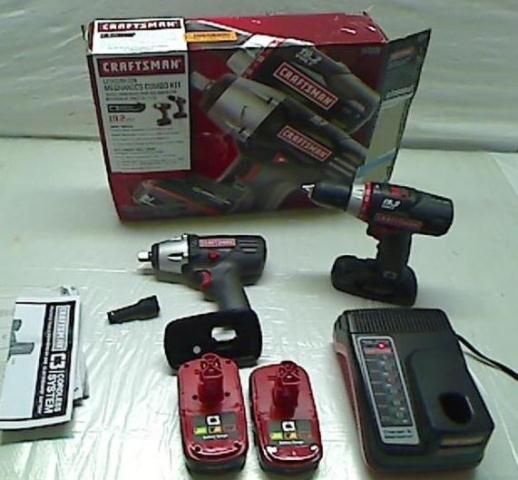 CRAFTSMAN 19.2 VOLT DRILL DRIVER 11551 IMPACT DRIVER 11483