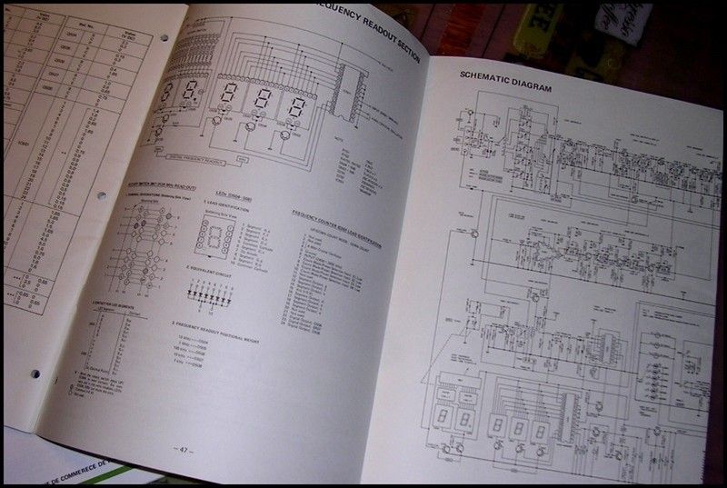 Service Owner Manuals Realistic Radio Shack Quartz Synthetized