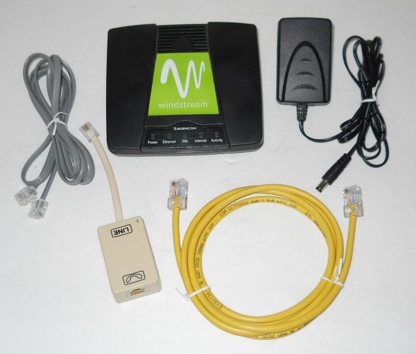  SpeedStream 4200 Internet DSL Modem Filters Cables Windstream