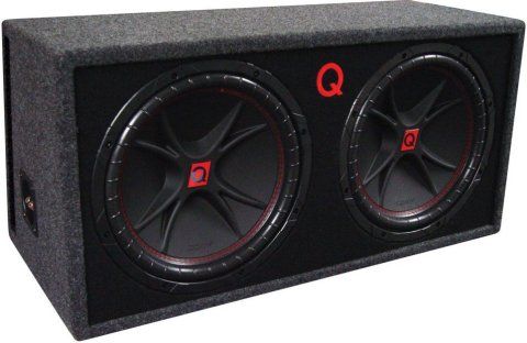 power 12 1600w comp vented car dual subwoofer box brand new 1600