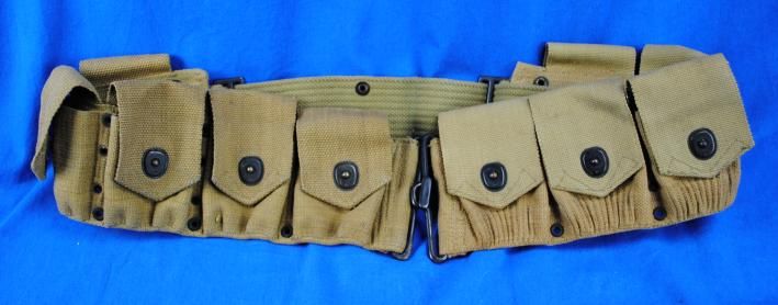  Old World War One WW1 US Army Ammo Belt Mills Russell 1918 Springfield