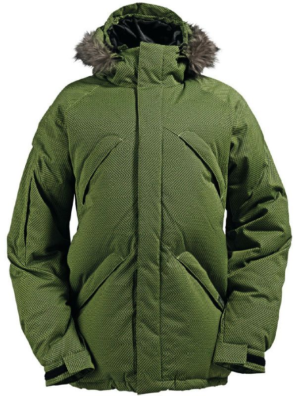 NEW MENS BURTON STRAPPED DOWN SNOWBOARD/SKI JACKET GATOR GREEN BRAIN