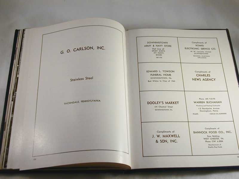 Our Year 1962 Yearbook Downingtown PA Joint Senior High