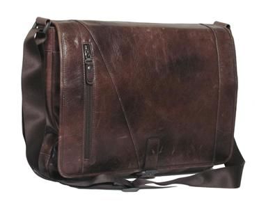 dr koffer fine leather rustic messenger bag brown