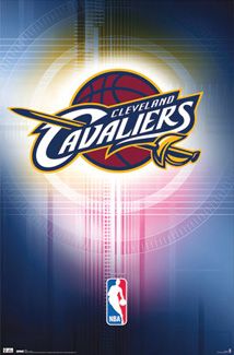 CLEVELAND CAVALIERS NBA Basketball Official Team Logo Poster