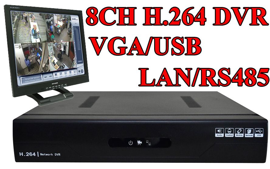 8CH 200 240fps H 264 DVR CCTV Mobile View DVR Standalone Security