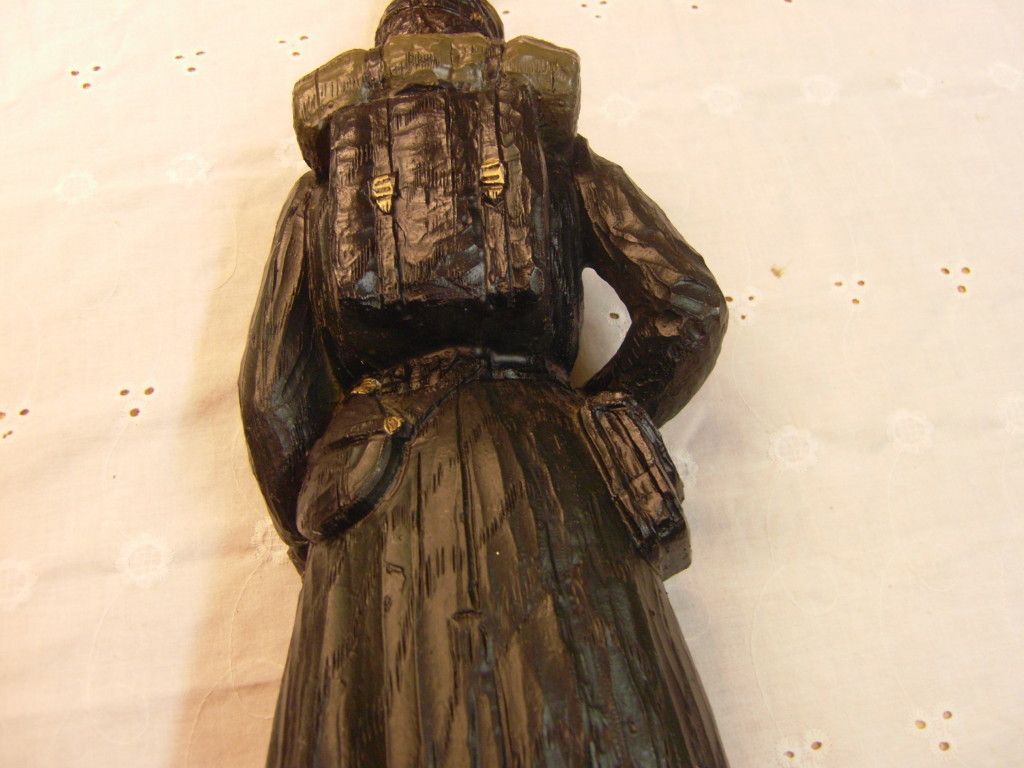 Dunning Civil War Statue Mold Antique Lamp Light Vintage Table Art