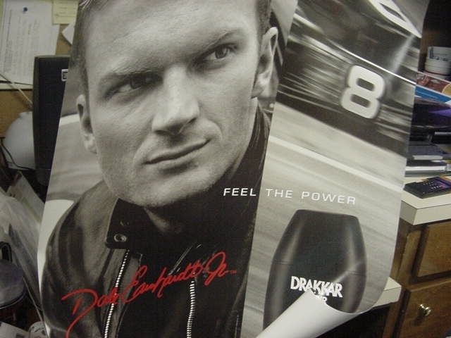  Dale Earnhardt Jr Drakkar Cologne Poster