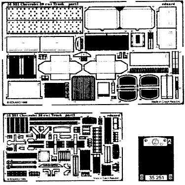 Eduard 1 35 PE for Tamiya Chevrolet 30 CWT LRDG Truck