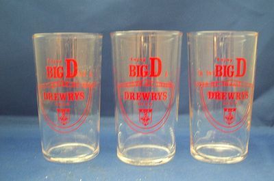 Drewrys Big D A Barrel of Flavor in Every Glass Federal Tumblers