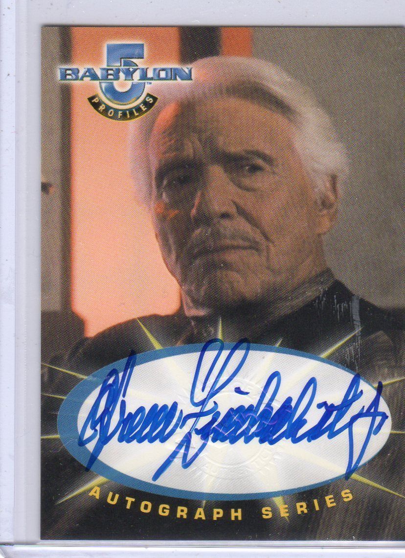 Babylon 5 Profile A5 Efrem Zimbalist Jr Auto Card