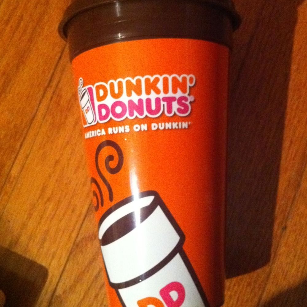 Dunkin Donuts 14oz Coffee Travel Mug $.99 Refills Commute Mornings