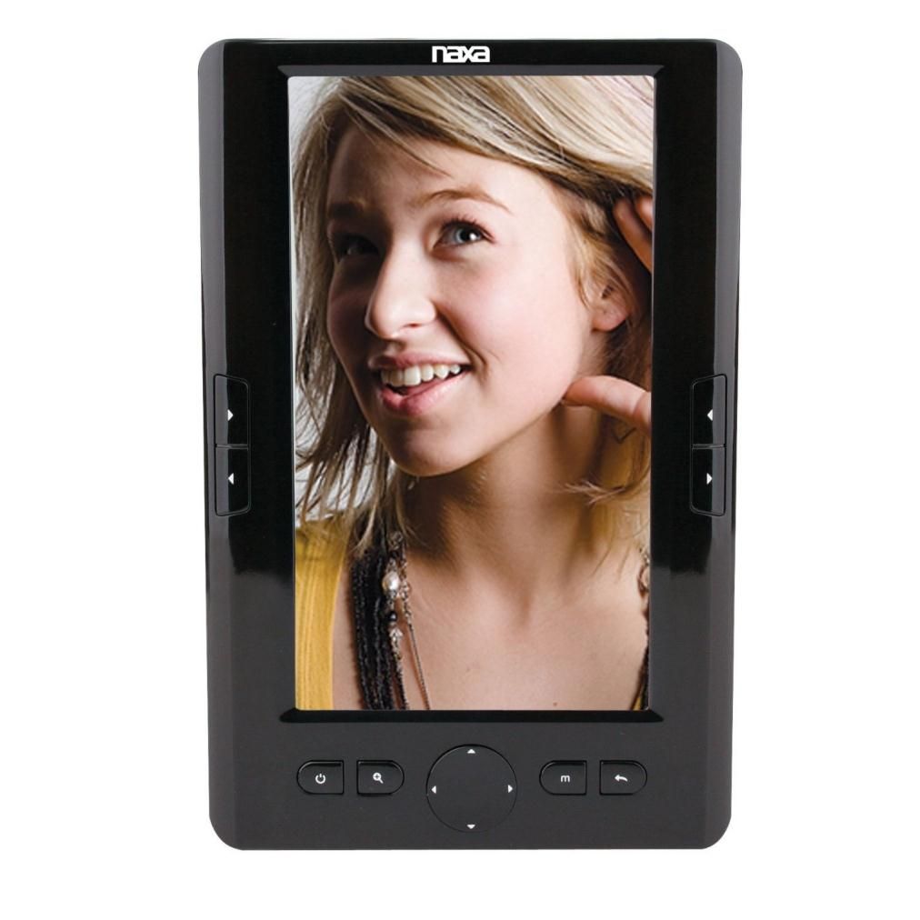  7010 7 4GB Noodle Color Ebook Reader Multimedia Player   Wi Fi, Black