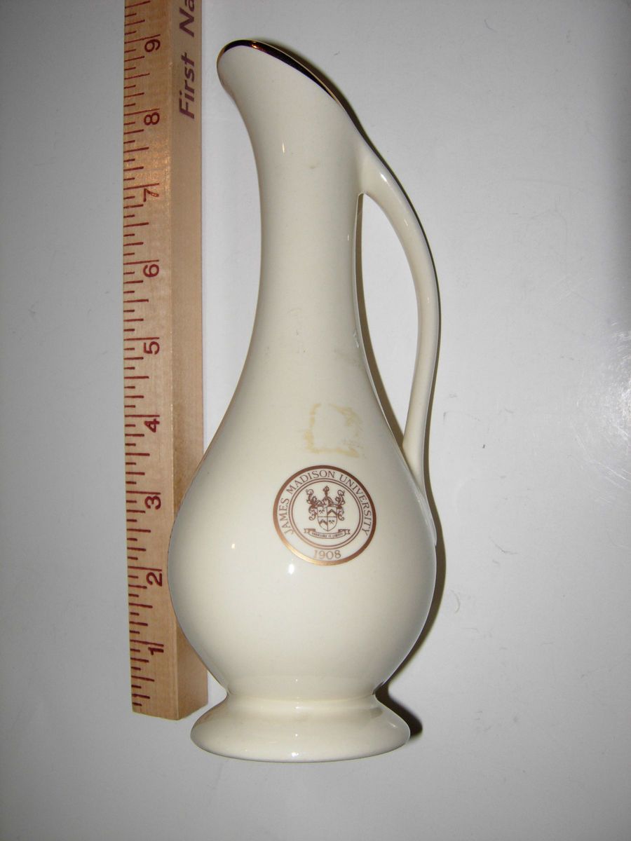  Madison University Pitcher Style Vase by W C Bunting Co East Liverpool