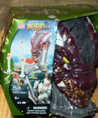 Ravine Battle Plasma Dragons Mega Bloks Set 9428 New