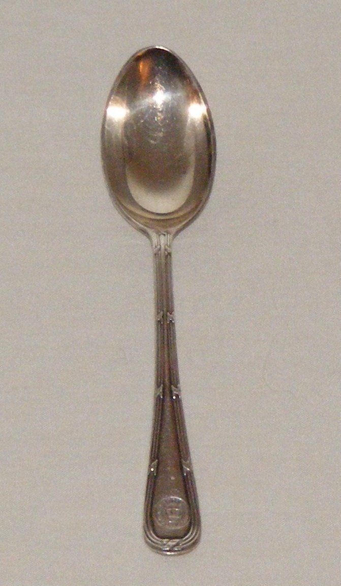 RARE Elkington Silver Triple Plate Clark Steamship Co Quebec Spoon