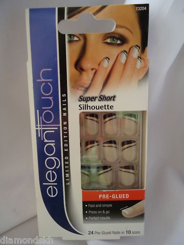 Elegant Touch Silhouette Super Short False Nails 13204