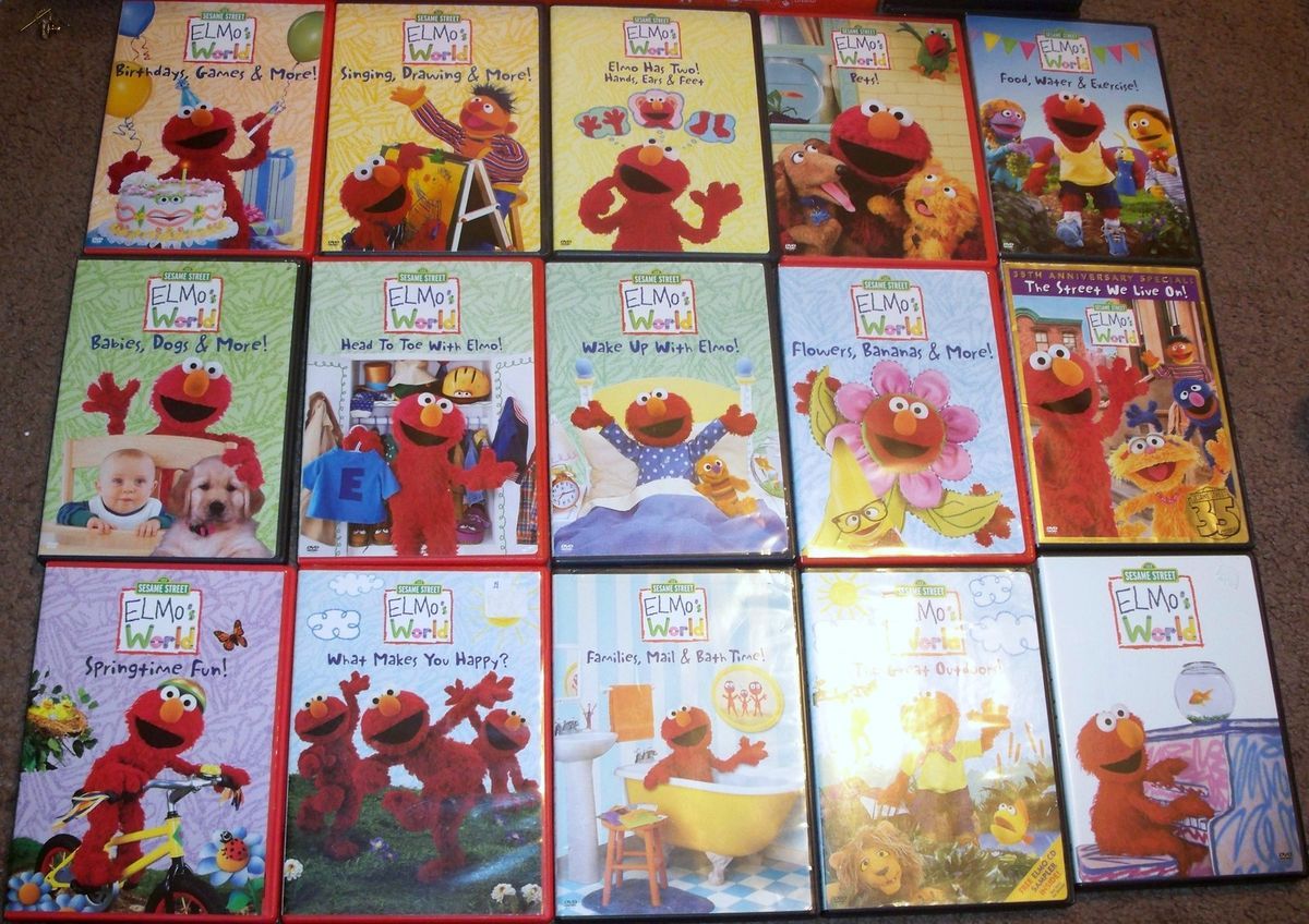 Huge Lot Of Elmos World Dvds Choice Auction 16 Titles Create Your On Popscreen