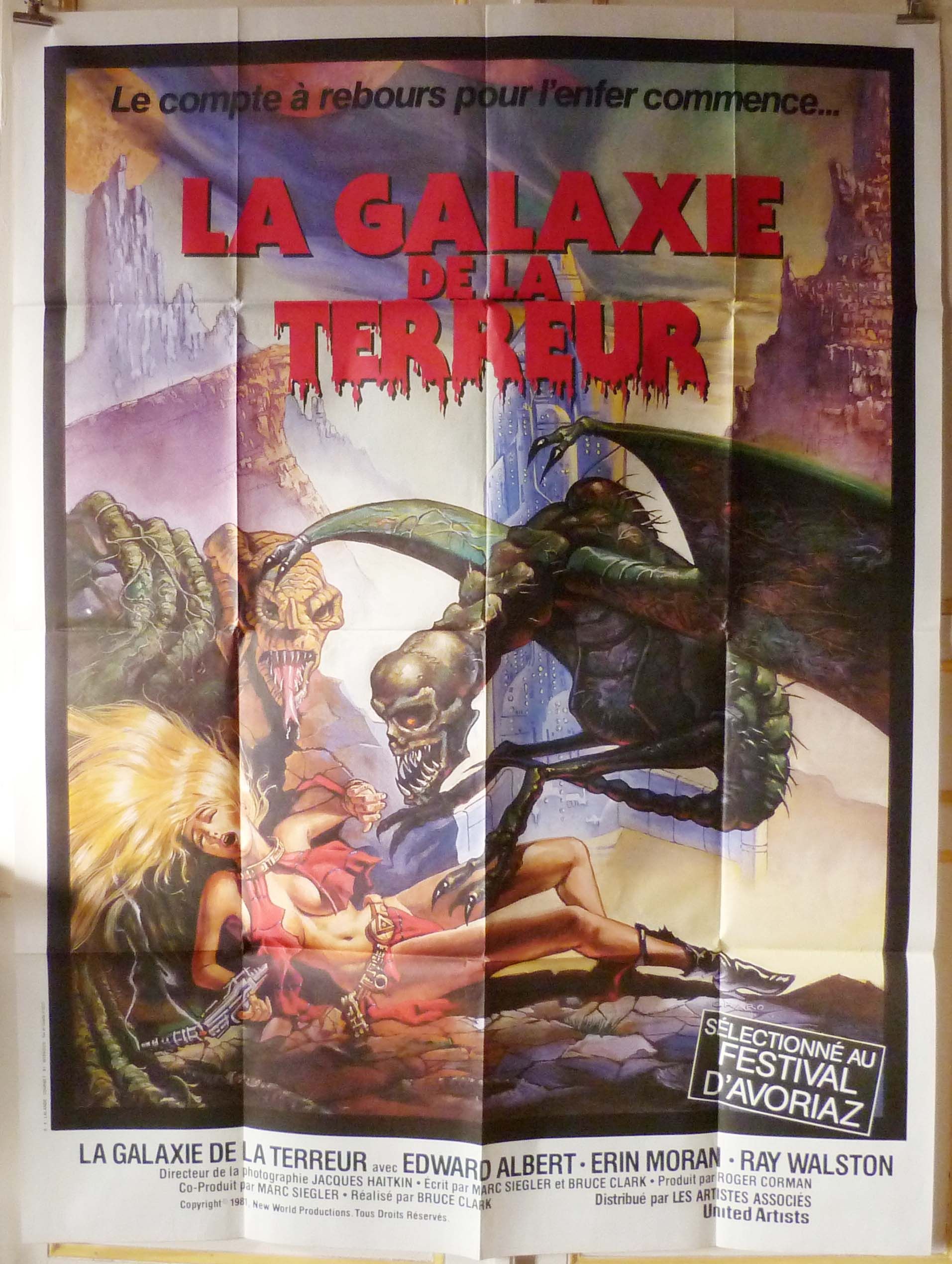 Galaxy of Terror 47x63 French 1981 Edward Albert