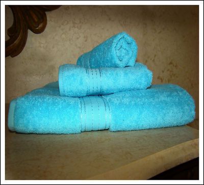 Sets Bath Sheets Towels Luxurious Egyptian Cotton New