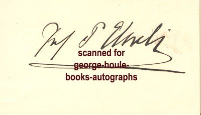 PAUL EHRLICH. Autograph Signature Signed (Prof. P. Ehrlich) boldly