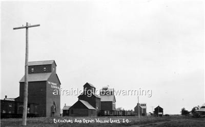 old photo willow lakes sd railroad station elevators