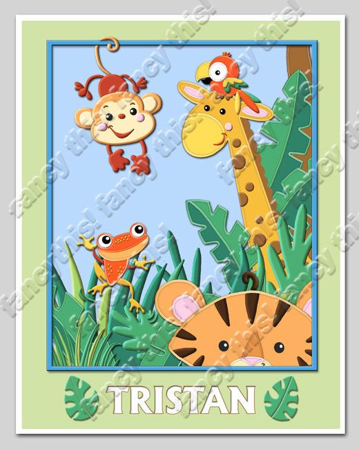 11 x14 rainforest jungle print rainforest jungle door sign plaque