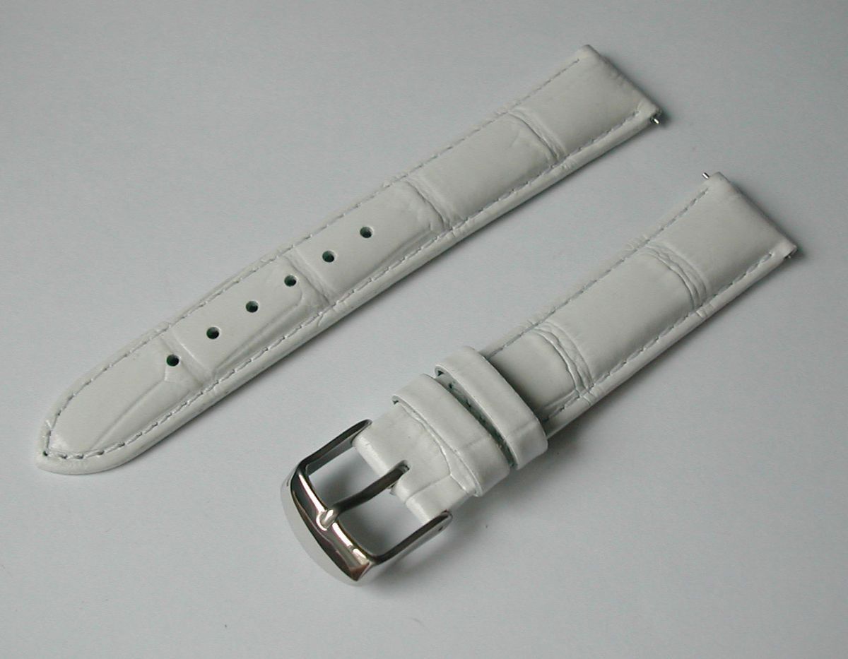  WHITE WATCH BAND STRAP FITS MICHELE WATCH ELINI WATCH OR INVICTA WATCH