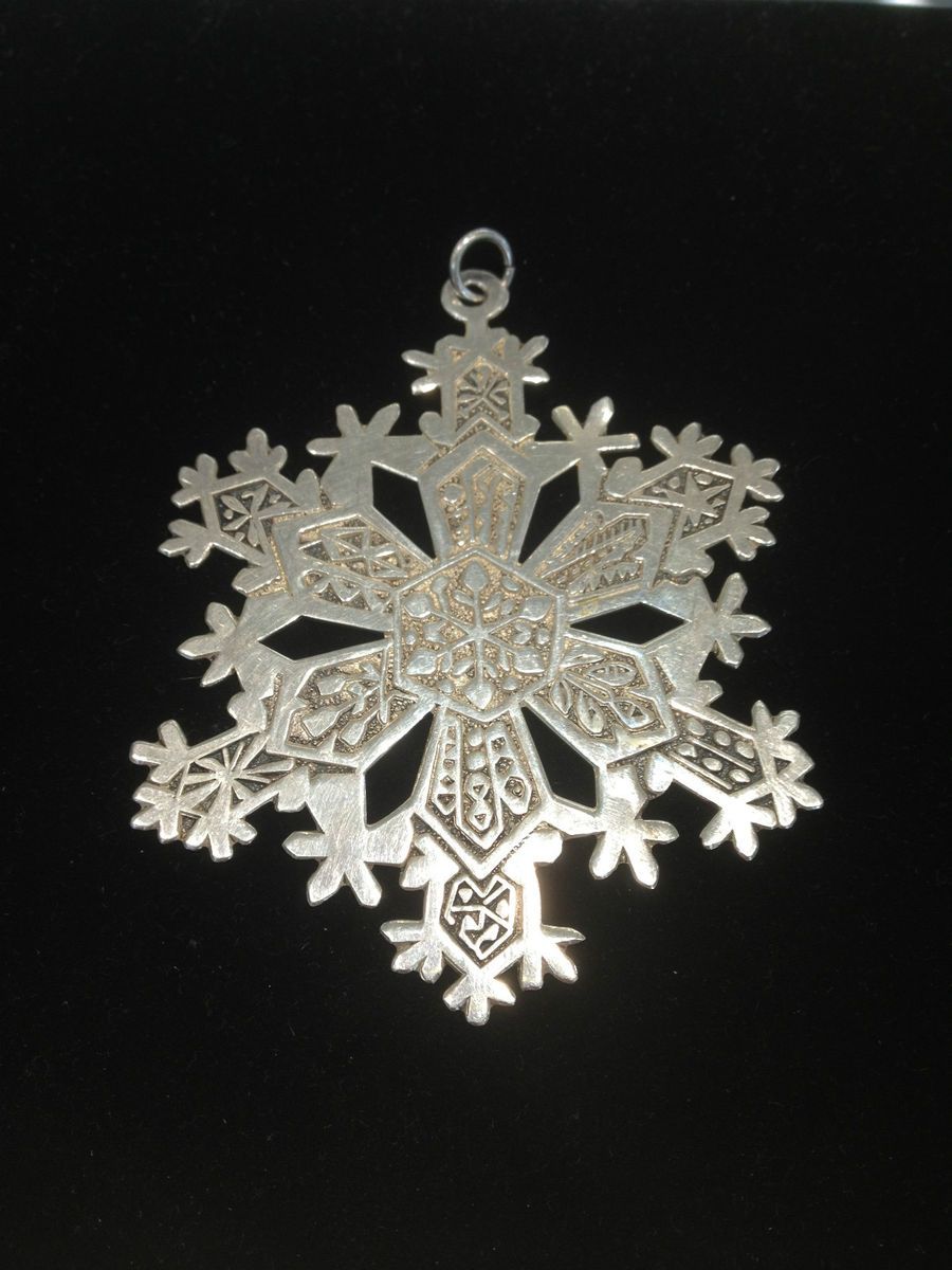 1971 MMA Sterling Silver Vintage Snowflake Ornament