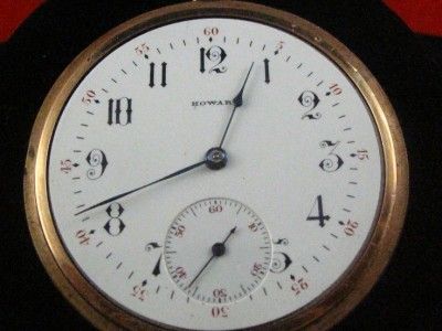 vintage 12s e howard 17j pocketwatch running good