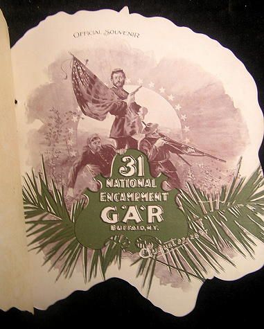 National Encampment Gar NY 1897 Souvenir Buffalo Shaped