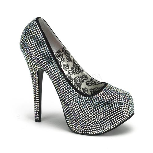 Sexy Womens Shoes Rhinestone Burlesque Heels Platforms