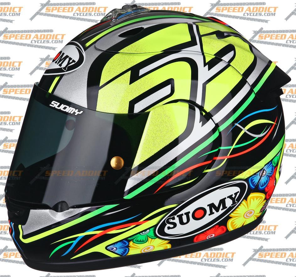 Suomy Excel Capirossi 2012 Full Face Motorcycle Helmet Medium