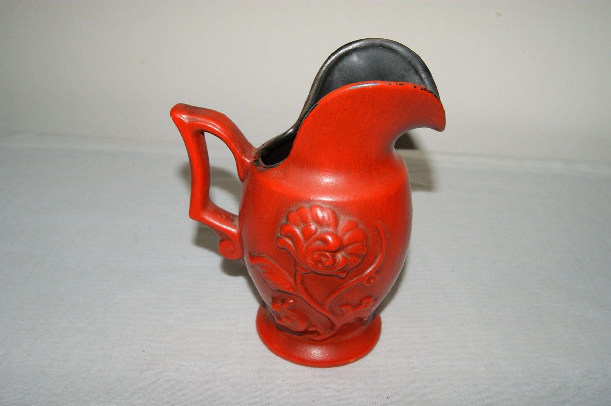 Beautiful Royal Haeger Art Pottery Pitcher Orange