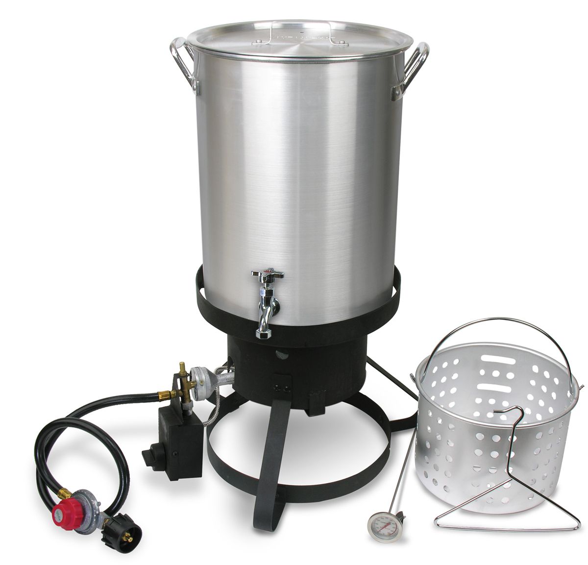 Cajun Injector Propane Fish Fryer/Seafood Boiler 30 Quart, Shut Off